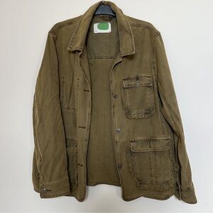 Anthropologie 
Green Khaki Woman’s Utility Jacket Size XL